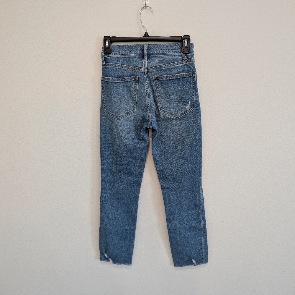 GAP High Rise Cigarette Raw Hem Jeans Size 24P - Picture 5 of 8